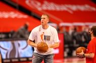 Mason Plumlee (#24) of the Detroit Pistons.